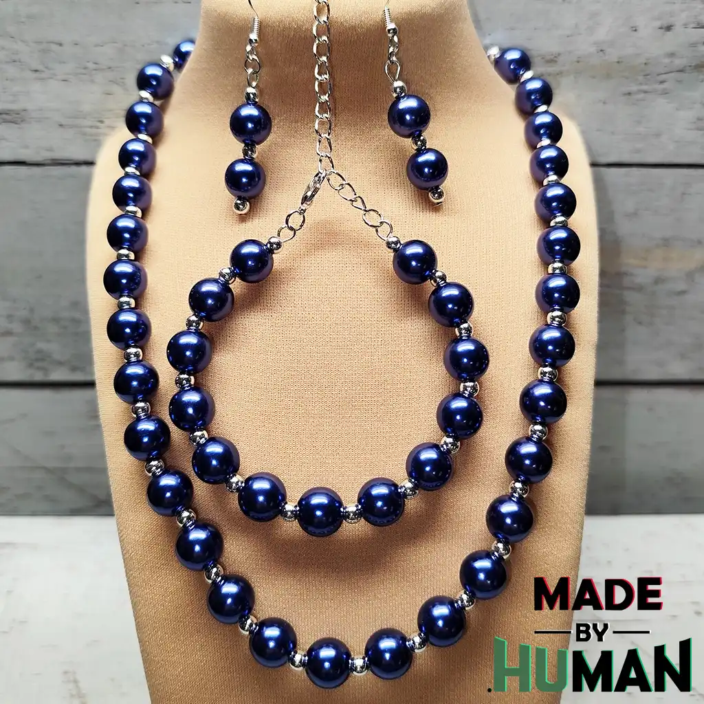 Éjféli Kék Elegancia Ékszerszett2.