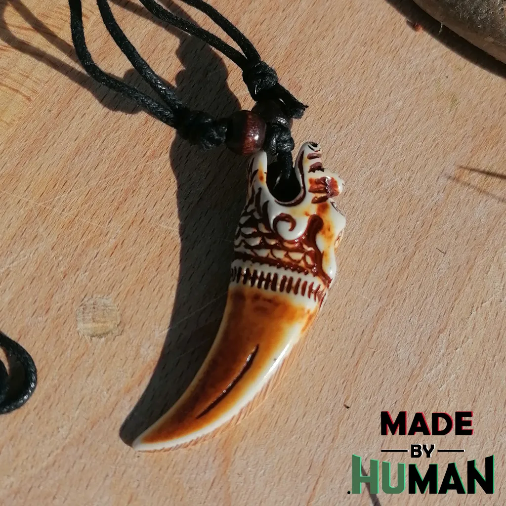 Harcos Amulett Nyaklánc Sárkányfejjel_2